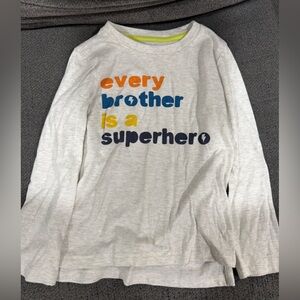 Okie Dokie Every Brother Superhero Tee - Light Gray